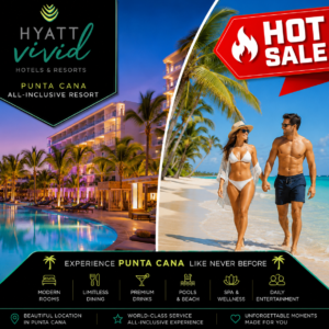 Hyatt Vivid Punta Cana for a couple and 2 kids
